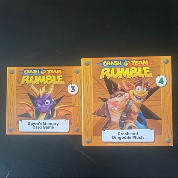 Crash Team Rumble Crash and Dingodile Plush McDonald’s Happy Meal Toy - Picture 4 of 9